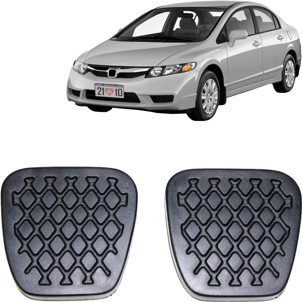 Capa Pedal Embreagem Freio Civic 1990 1991 1992 1993 a 2012