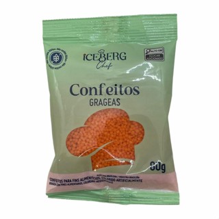 Confeito Decorativo Laranja - 80g - 1 unidade - IceBerg - Rizzo em Oferta na Shopee