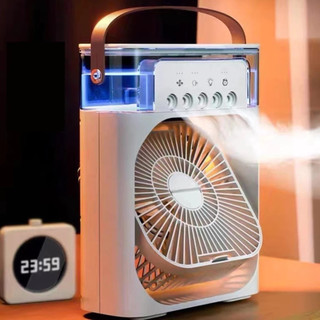 Mini Ar Condicionado Climatizador Umidificador Ventilador Portátil USB Led Quarto Sala Es…