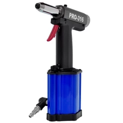 Rebitador Pneumático de Repuxo 3/16 POL com Acessórios PRO-316 LDR2