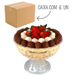 6 Taça P/ Sobremesa Acrilica Transparente 2,8L- Lsc Toys (CHOCO) OFF