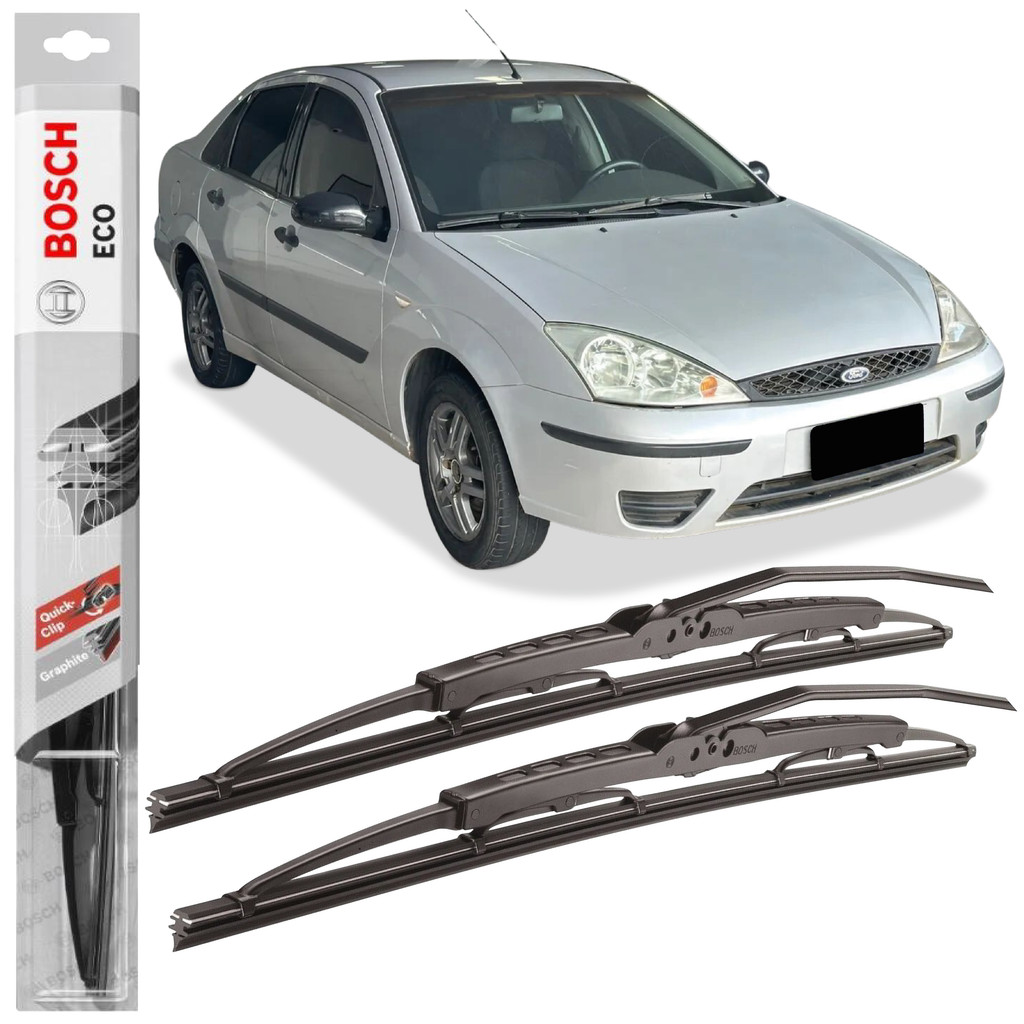 Par Palheta Parabrisa Bosch Eco Para Ford Focus 2000 A 2008