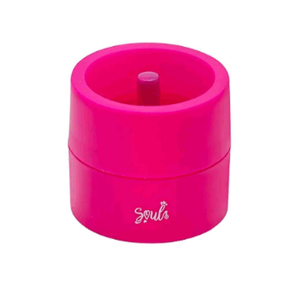SUPORTE PARA CLIPES IMANTADO PEQUENO POTE PVC   PINK   BRW   SC1011