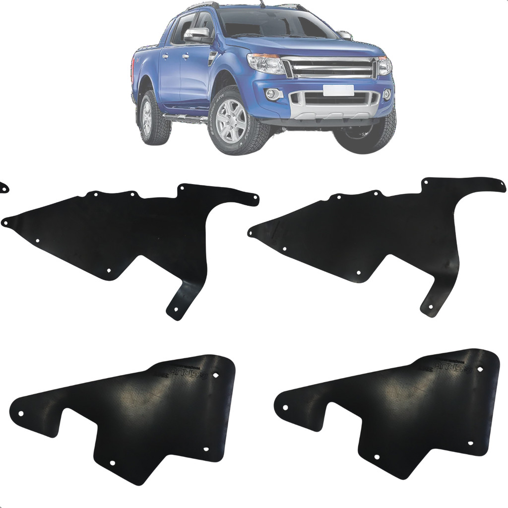 Par Guarda Pó Lama Caixa Roda Ranger 2012 13 2014 2015 2016 + Presilha