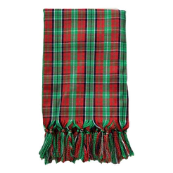 Manta Para Sofá Jacquard Xadrez Verde Natal 1,40m X 1,70m