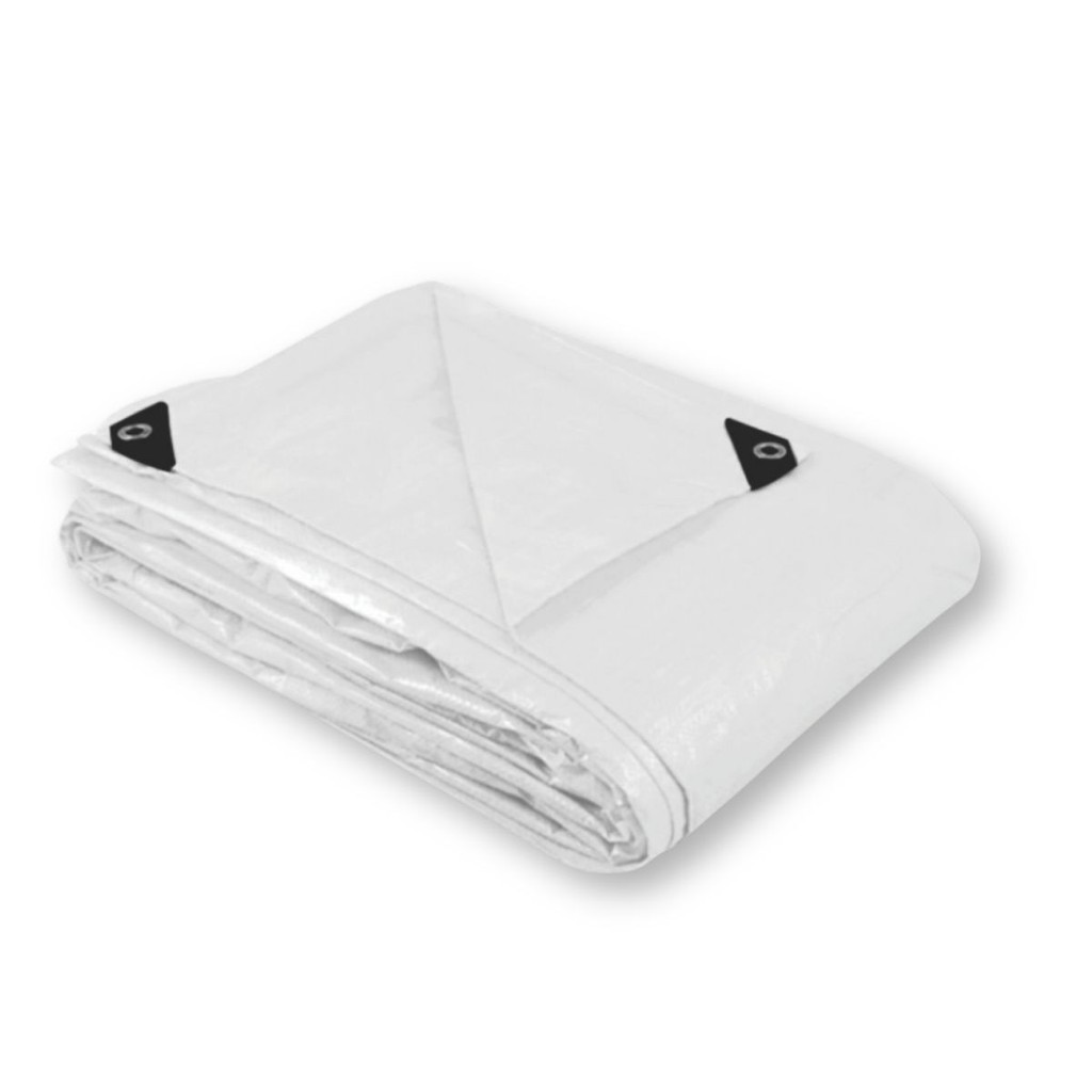 Lona de Polietileno Branca 4x3m 100g/m2 150 Micras Ajax - Home & Living