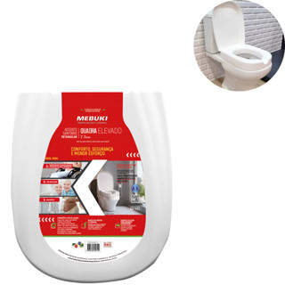 ASSENTO MEBUKI ELEVADO RETANGULAR 7,5 CM em Oferta na Shopee