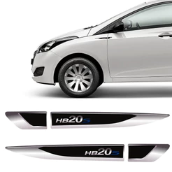 Par Aplique Lateral Compativel Hb20s Sedan Emblema Resinado