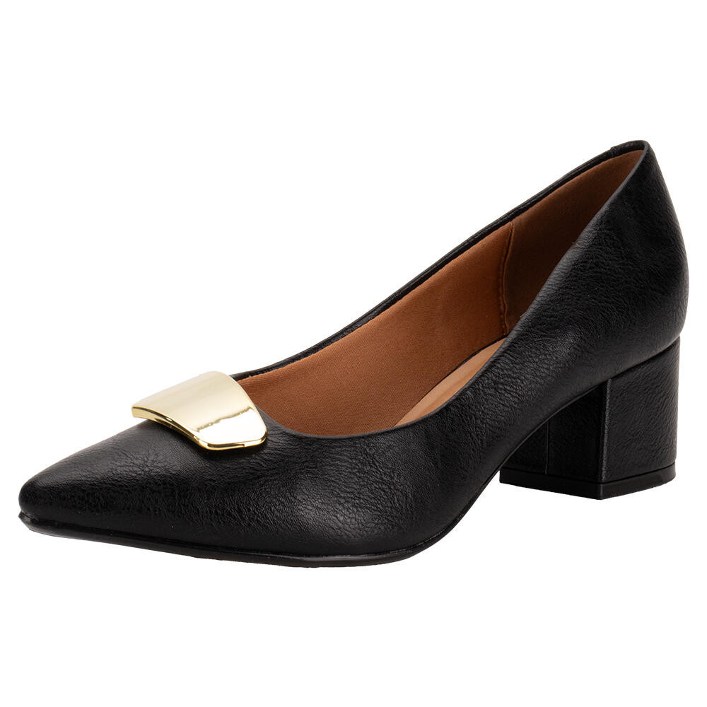 Sapato Feminino Salto Grosso Vizzano 1220377 em Oferta na Shopee