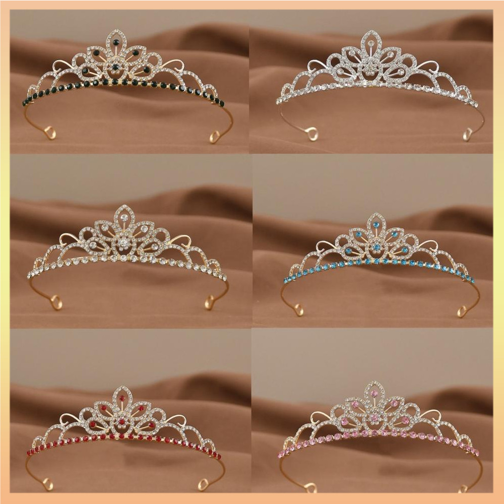 Coroa De Cristal Para Meninas Strass Tiaras Bandana Nupcial Casamento Festa De Aniversário Desempenho Modelo Pista Mostr em Oferta na Shopee
