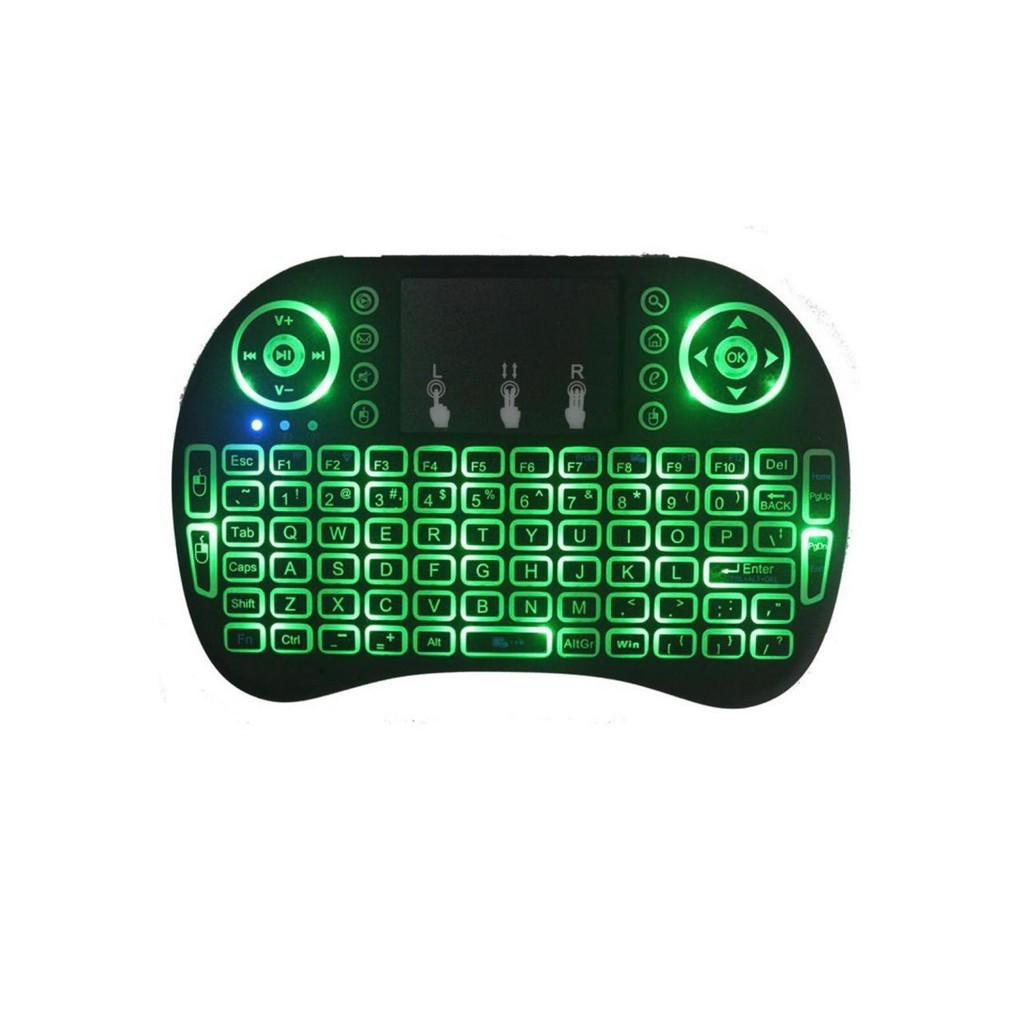 Mini Teclado Wireless Led Touchpad 92 Teclas Smart TV Box PC