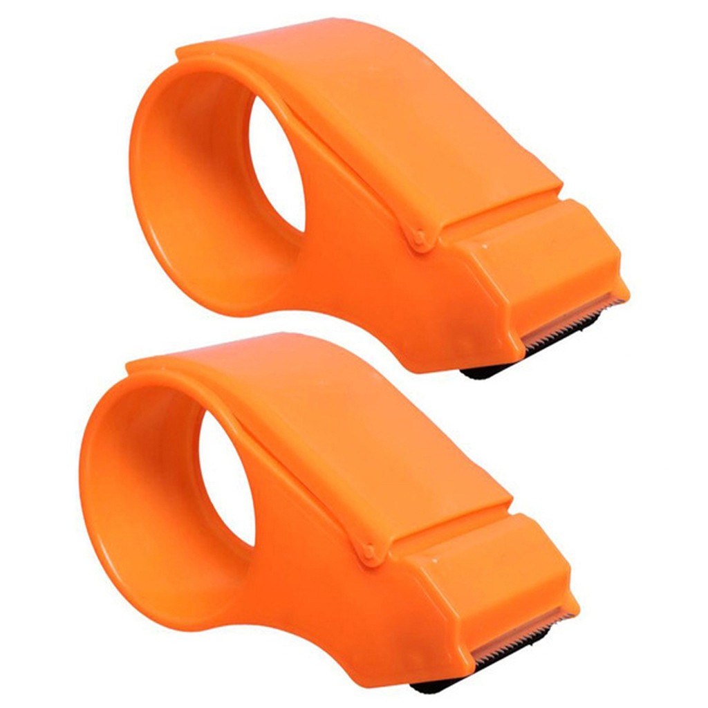2 Porta Fita Aplicador De Mão Suporte P/ Durex Fita Adesiva