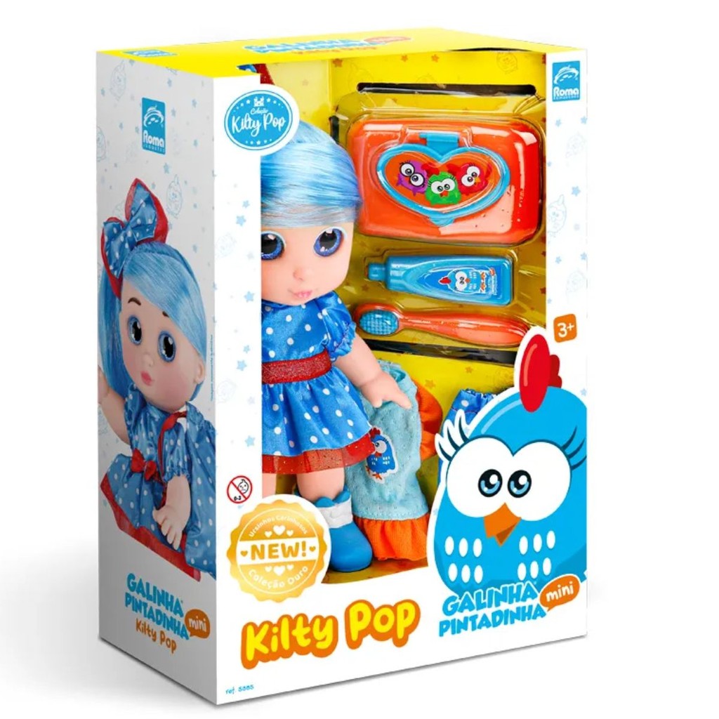 Boneca Kilty Pop Galinha Pintadinha 5885 - Roma em Oferta na Shopee