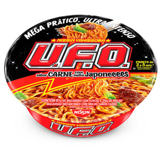 Macarrão Instantâneo Nissin U.F.O. Yakissoba Carne com Molho Japonês 97g em Oferta na Shopee