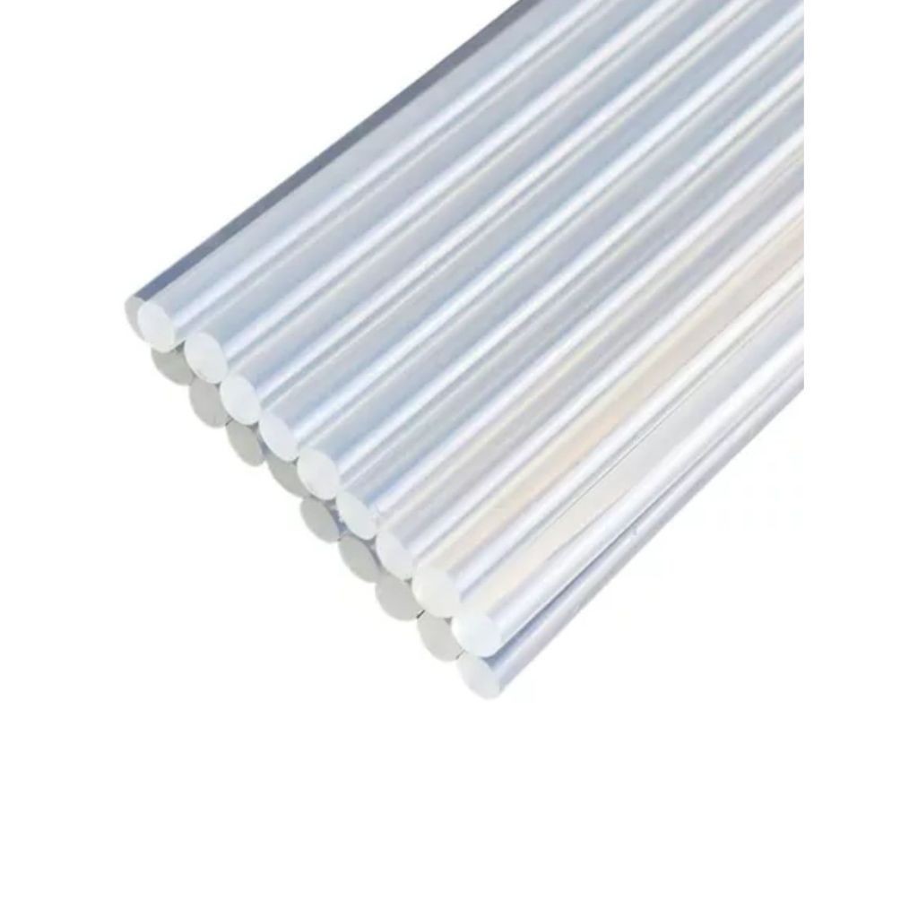 Kit 40 bastões de cola quente finos transparentes 7mm x 30cm em Oferta na Shopee