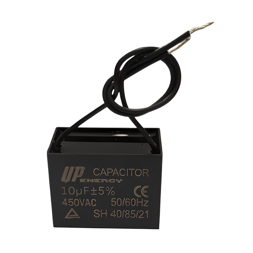 01 Pç/03 Pçs/06 Pçs Capacitor Quadrado 10uF CBB61 50/60Hz 2 Fios Usado em Ventilador e Outros