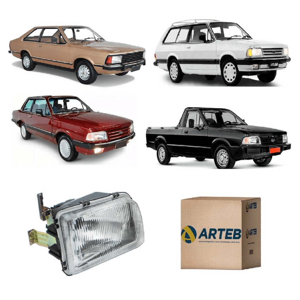 Farol Dianteiro Principal Corcel Belina Del Rey Pampa Original Arteb em Oferta na Shopee