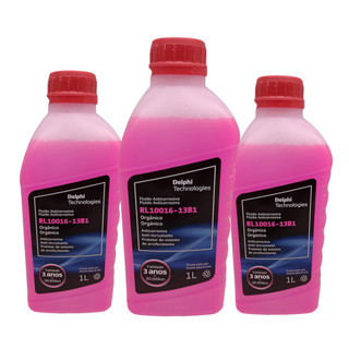 Kit 3l Aditivo Radiador Orgânico Rosa Delphi Rl10016 em Oferta na Shopee