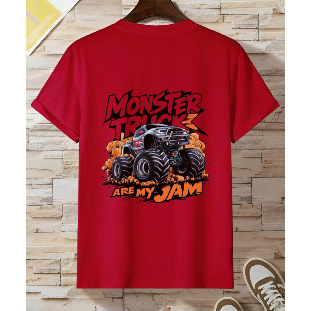 Camiseta Infantil Menino Estampa Monster Trucker Estilo e Conforto