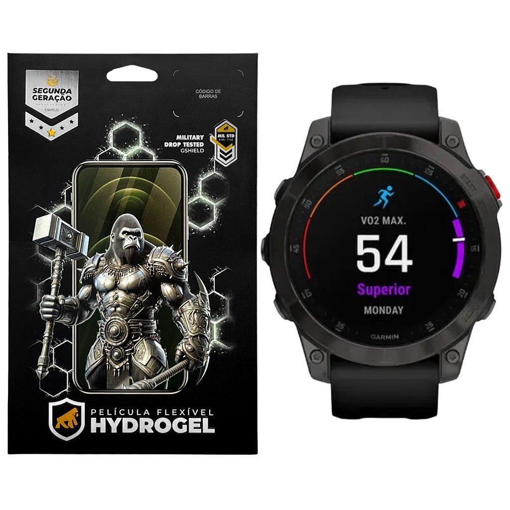 Película Hydrogel HD Gshield Garmin Epix Gen 2 - Protetor Tela Curva, Anti Risco, Alta Definição