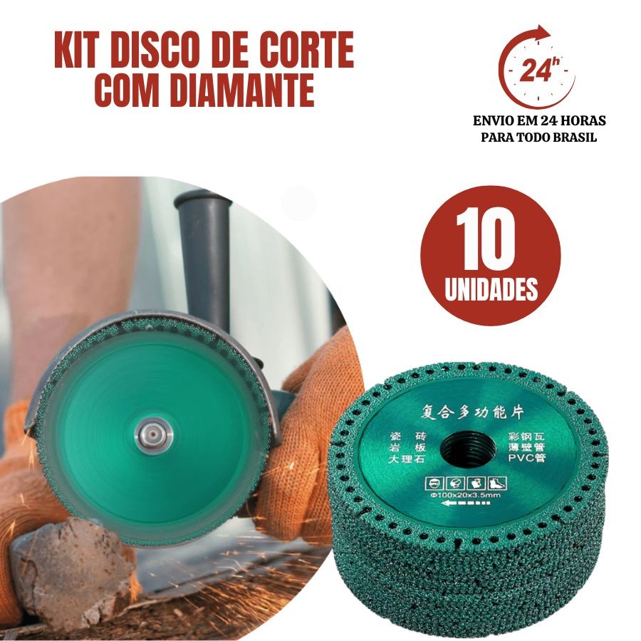 10pcs Discos De Corte De Vidro 4 Polegadas 100mm Lâmina De Serra Diamantada Ultrafina Multifuncional
