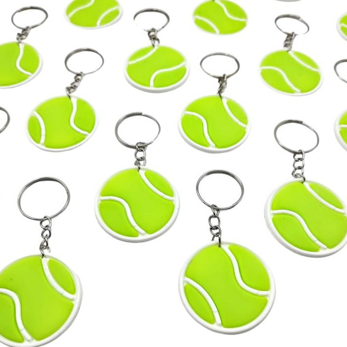Chaveiro Bola De Tênis 10un Borracha Lembrancinha Campeonato Beach Novo em Oferta na Shopee