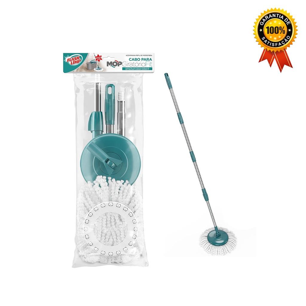 Cabo Mop Refil Giratório Esfregão Fit Limp Extensor Flash Limp RMOP0115 Extensível Cabo Original em Oferta na Shopee