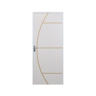 Kit Porta de Madeira Decorada 212x75cm com Batente de Aluminio 3,6cm Gáucha MGM em Oferta na Shopee