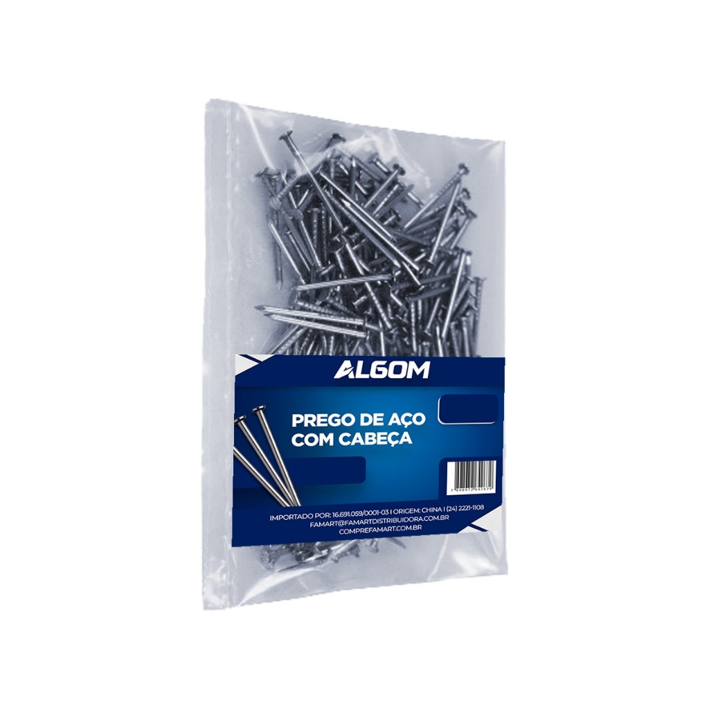 Prego de Aço Com Cabeça 17x21 Com 1kg Algom em Oferta na Shopee