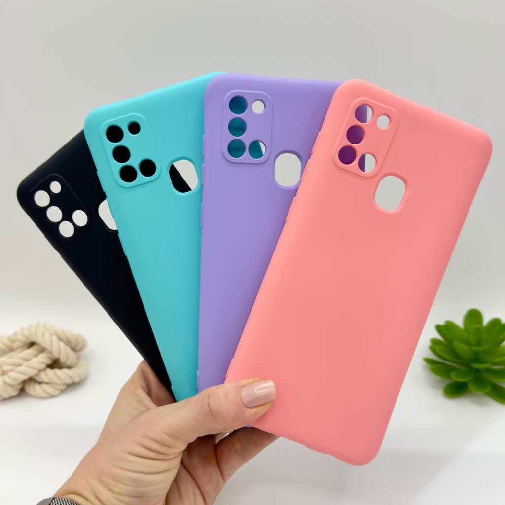 Capa Para Samsung Galaxy A21S Silicone Aveludada Capinha de Celular em Oferta na Shopee
