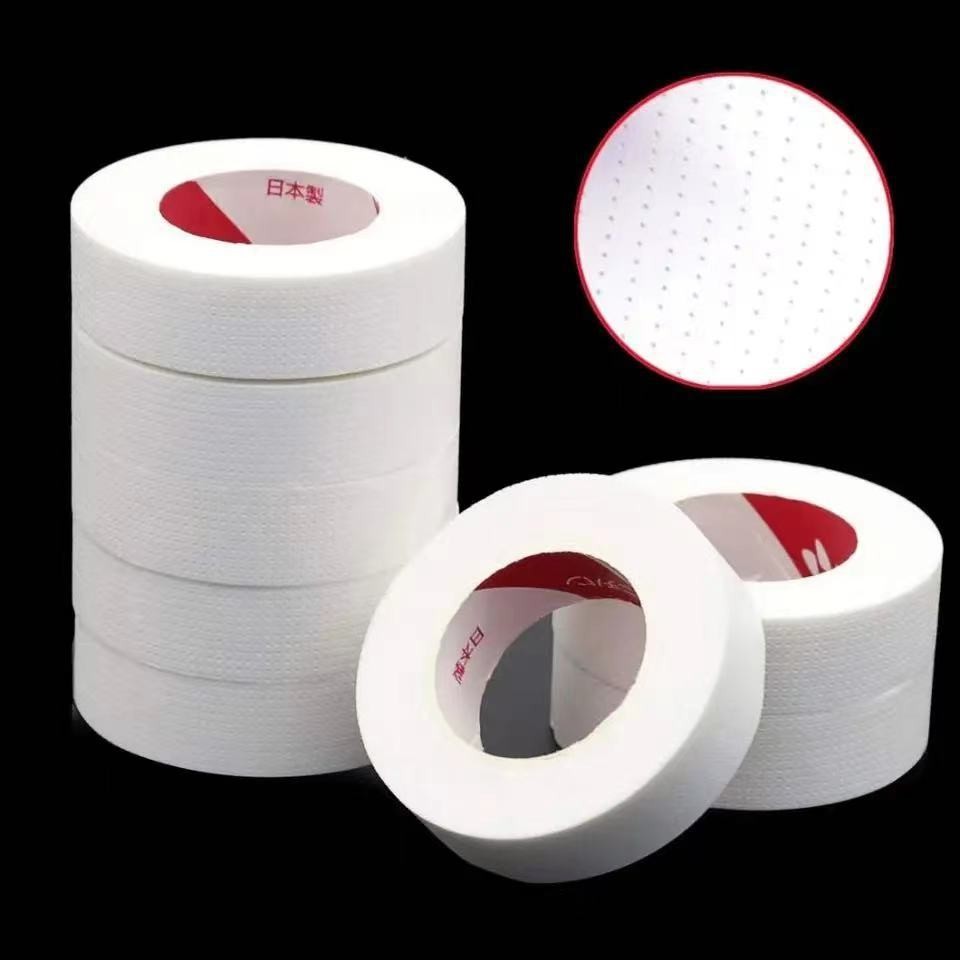 Kit 2/12 Rolos Fita De Estilo Japonês Enxerto Para Cílios Respirável Lindo Isolante Inferiores Postiços
