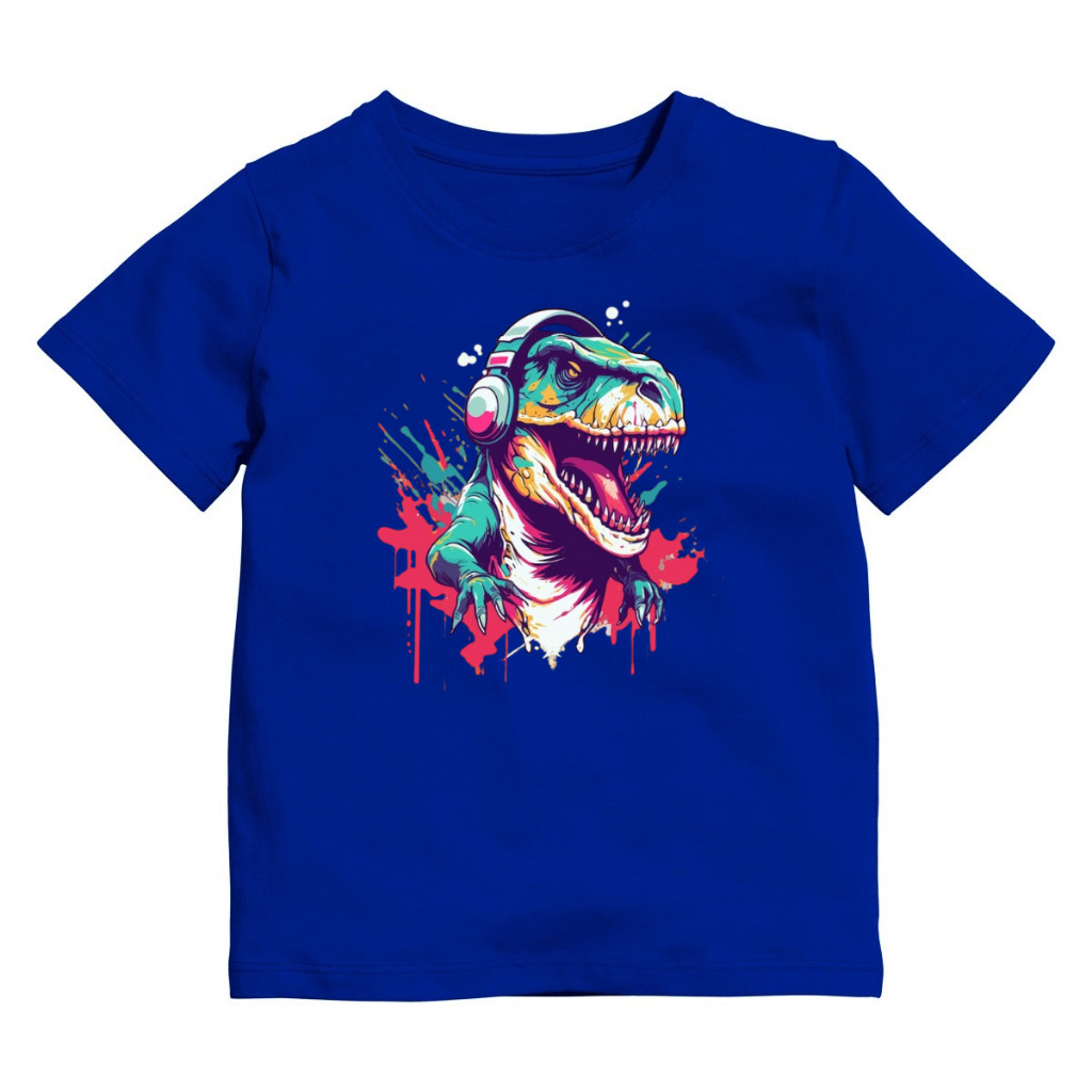 Camiseta Infantil Criança Masculina Menino Dragão Anime 100% Algodão Dinossauro