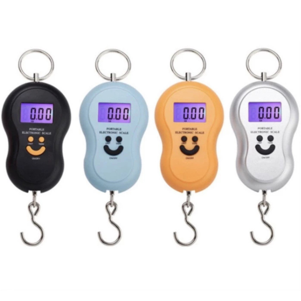 Balança Portátil Digital Mão Bolsa Mala Peixe Até 50kg Cozinha