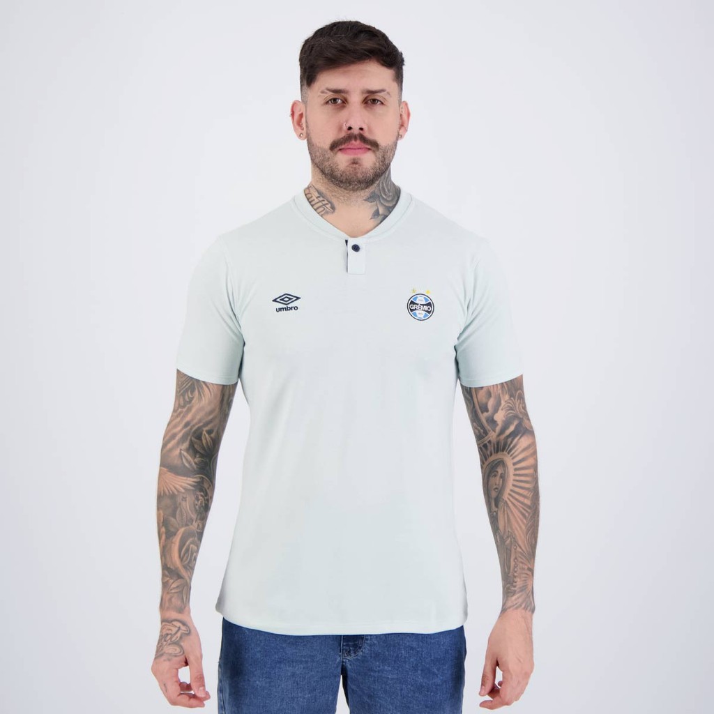 Polo Umbro Grêmio Viagem 2024 Cinza - Men Clothes
