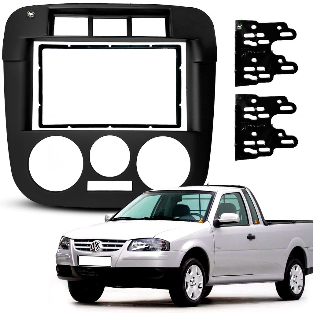 Moldura 7 Polegadas 2 Din Saveiro G4 2006 2007 2008 2009 2010 Padrão Chinês/Japonês em Oferta na Shopee