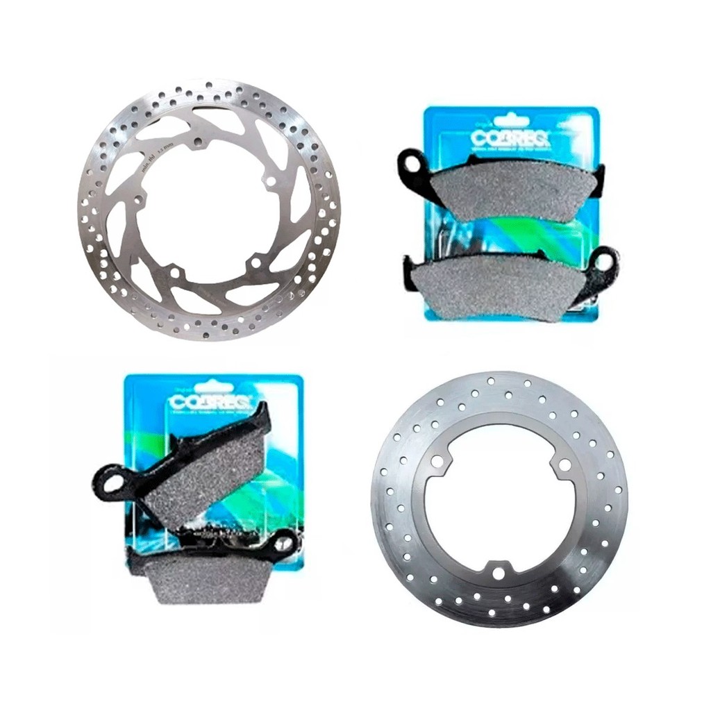 Par Disco Freio Fazer 250 Abs 2018 2019 2020 2024 Pastilhas