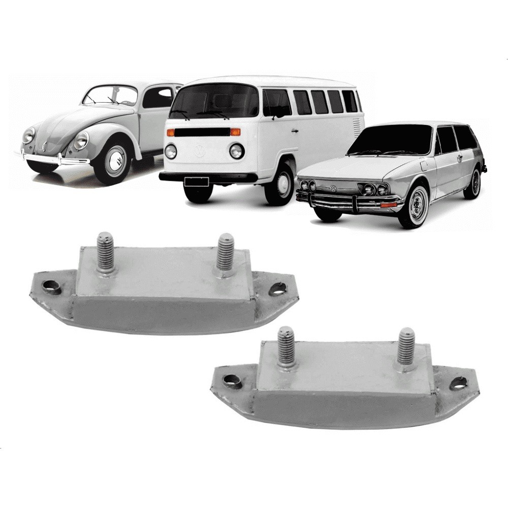 Kit Par De Coxim Do Motor Fusca Brasília Kombi Variant Tl Barquinho