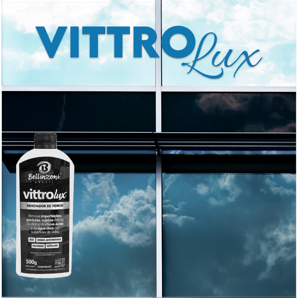 Limpador Vidros 500ml Vittrolux Limpa Tira Imperfeições Gorduras Vidros Renova Vidro Polidor Vidro · foto 2