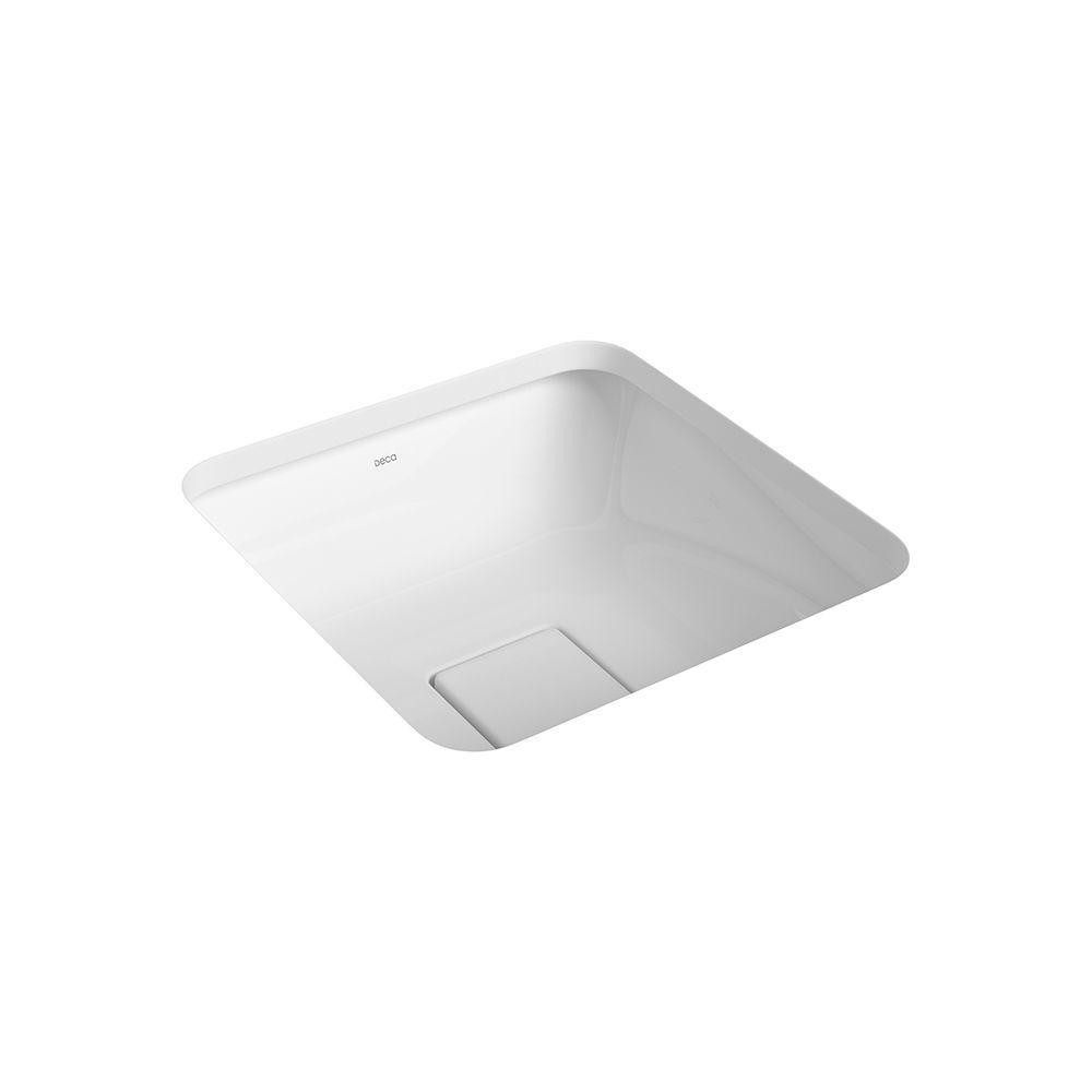Cuba De Embutir Deca Slim 35x35 L.31030.17 Quadrada Branca - Home & Living