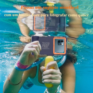 Capa protetora à prova de água para telemóveis, compatível com iPhone e Samsung