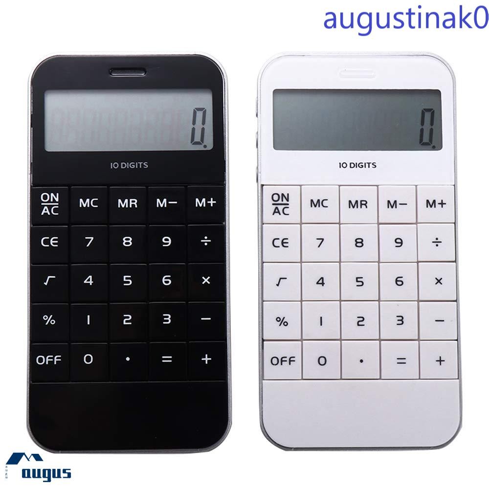 Calculadora De Dígitos AUGUSTINA Mini Display Promocional De Bolso Branco