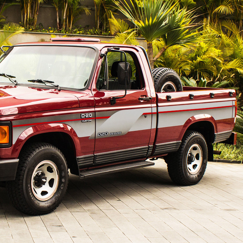 Kit Faixa D20 Deluxe 1995 1996 Lateral Traseira Chevrolet Cs em Oferta na Shopee