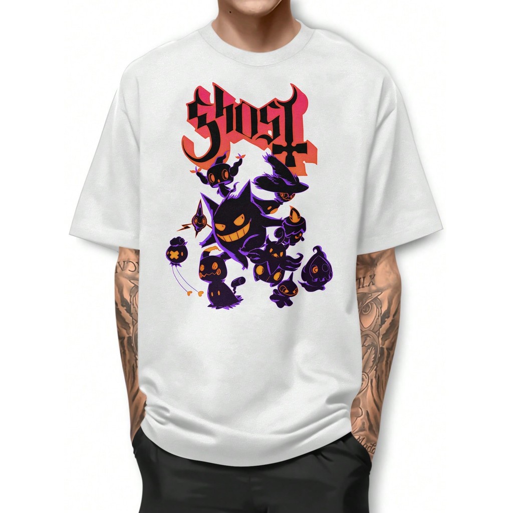 Camiseta Básica Ghost Poke Shadow 100% Algodão Camisa