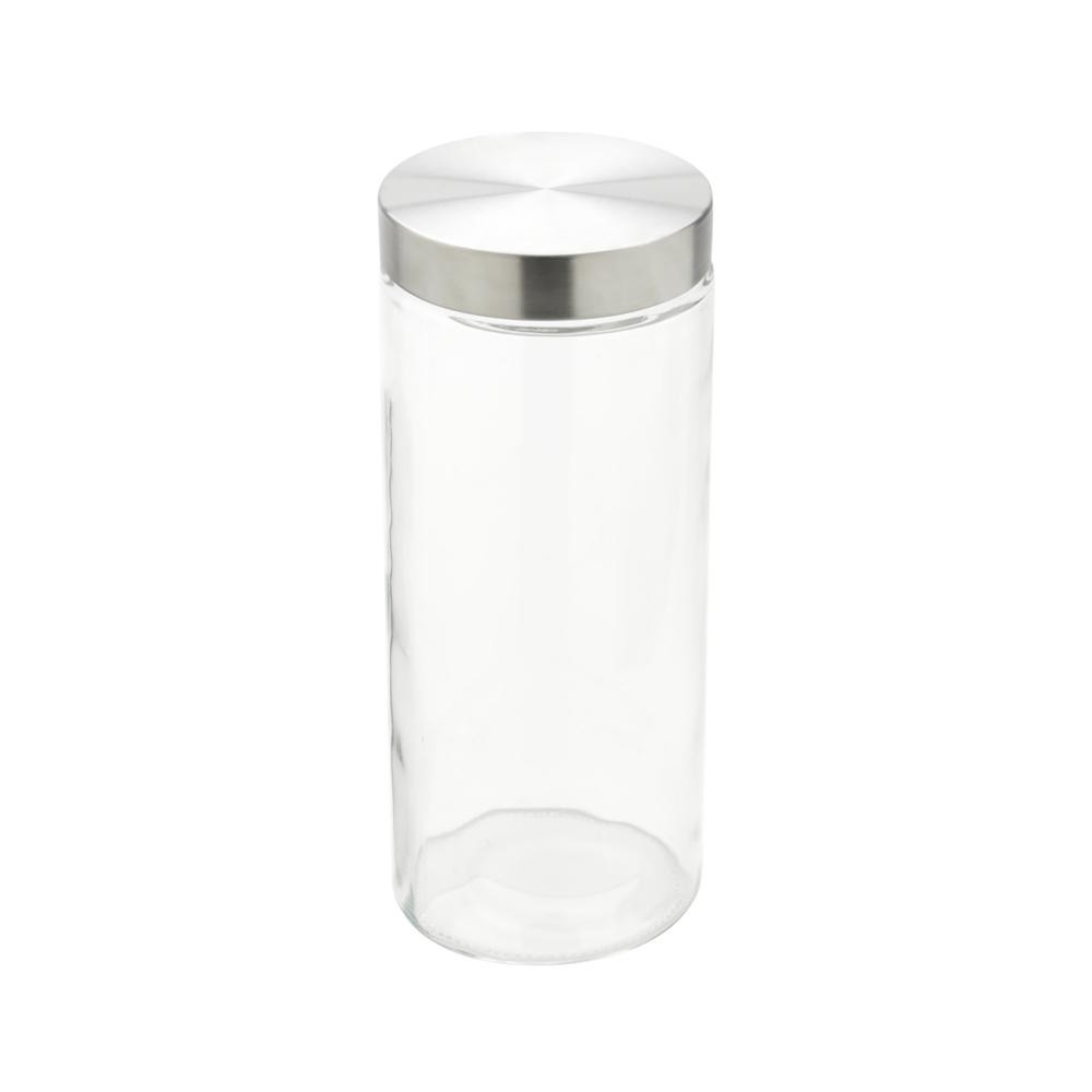 Porta Mantimento de Vidro com Tampa de Aço Redondo 2,2L em Oferta na Shopee