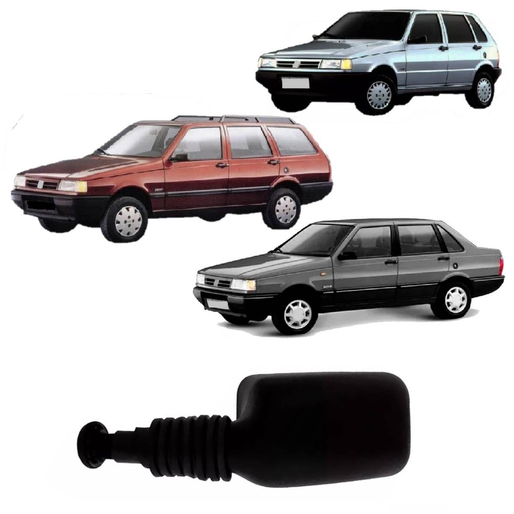 Retrovisor Uno Premio Elba 85 A 88 Mille 91 A 95 S/ Controle Lado Esquerdo