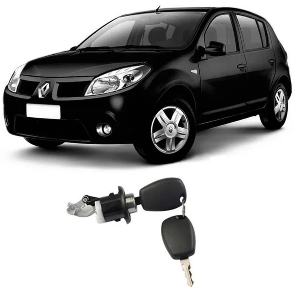 MIOLO CILINDRO BOTAO CHAVE PORTA MALAS SANDERO 07 08 A 2014