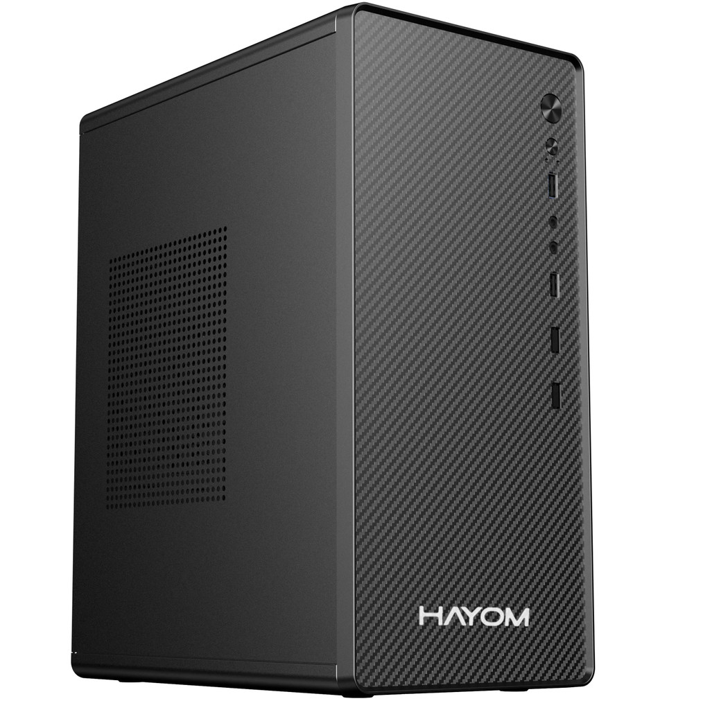 Gabinete GB1752 Office HAYOM Micro-ATX / Mini-ITX  COMPACTO USB Frontal SEM FANS NOVIDADE