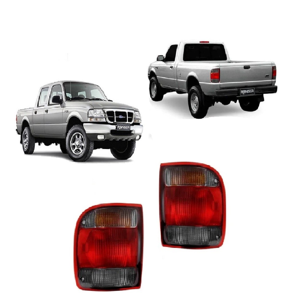 Lanterna Traseira Ranger 2001 2002 2003 2004 Ré Fumê