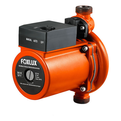 Bomba Pressurizadora Foxlux 120W Fluxostato Automático, Operação Silenciosa e Conexão Rosca em Oferta na Shopee