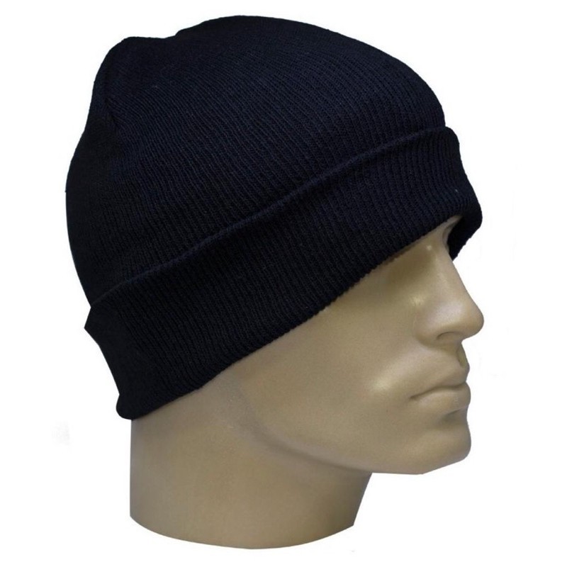 Touca Gorro Frio Inverno Lã Preta Adulto Unissex em24h promoção